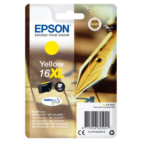 TINTA EPSON DURABRITE 16XL AMARILLO WF2630WF WF2010