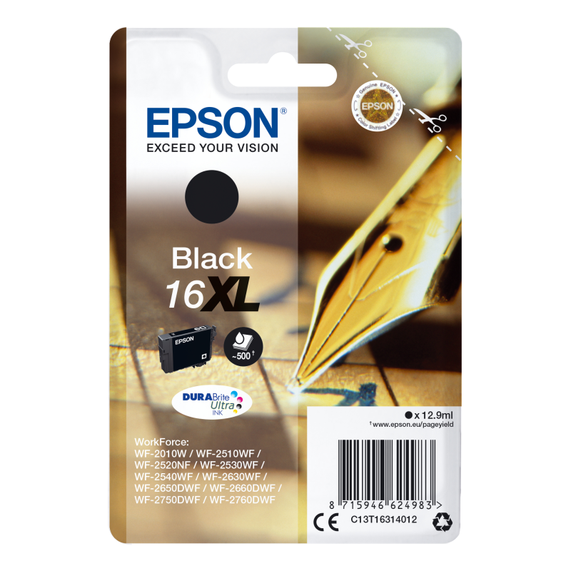 TINTA EPSON DURABRITE 16XL NEGRA WF2630WF