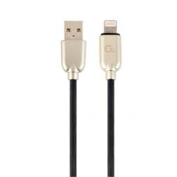 CABLE DE DATOS Y CARGA GEMBIRD 8 PINES DE CAUCHO PREMIUM, 1 M, NEGRO