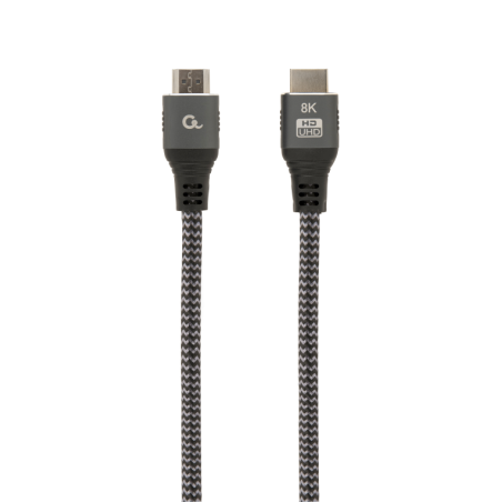 CABLE TRENZADO HDMI 2-1 8K 60HZ GEMBIRD SELECT PLUS SERIES CON ETHERNET 1M NEGRO