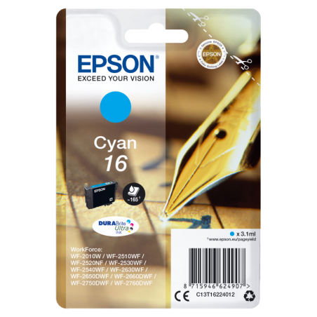 TINTA EPSON DURABRITE 16 CIAN WF2010W 2510WF 2520NF 2530WF 2540WF