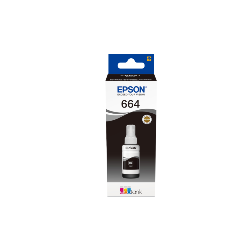 Cartucho ecotank epson 664 t664140 negro