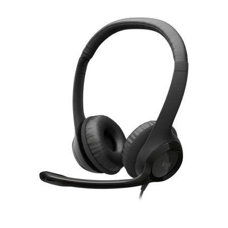 Auriculares Logitech H390- con Micrófono- USB- Negros