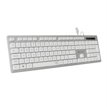 Teclado Subblim Wired Ergo Keys Silent Flat HQ- Plata