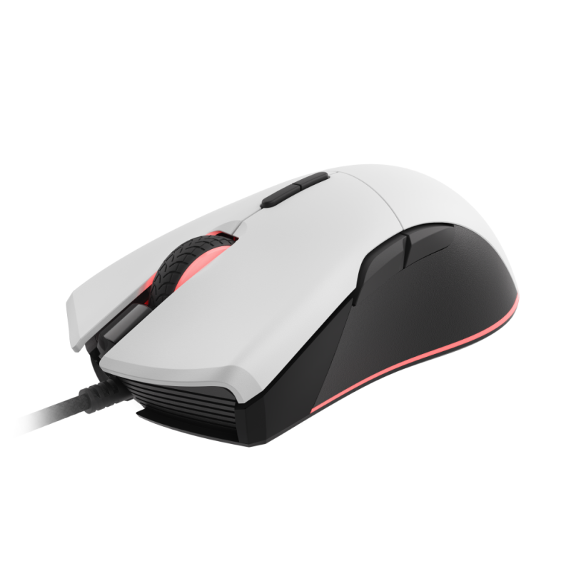 RATON GAMING GENESIS KRYPTON 290 RGB SENSOR OPTICO 6400 DPI BLANCO