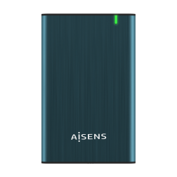 AISENS CAJA EXTERNA 2-5" ASE-2525PB 9-5MM SATA A USB 3-0 3-1 GEN1 AZUL PACIFICO