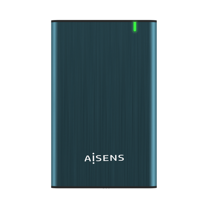 AISENS CAJA EXTERNA 2-5" ASE-2525PB 9-5MM SATA A USB 3-0 3-1 GEN1 AZUL PACIFICO