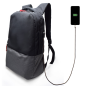 MOCHILA EWENT PARA PORTATIL- 17-3'' NEGRA CON PUERTO DE CARGA USB