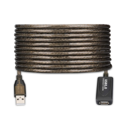 CABLE ALARGADOR EWENT USB 2-0 USB-A AMPLIFICACION SEÑAL 5m NEGRO