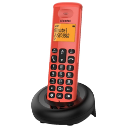 Telefono inalambrico alcatel dec e160 rojo