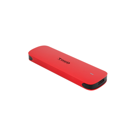 CAJA EXTERNA TOOQ M-2 NVMe USB3-1 GEN2 ALUMINIO ROJA