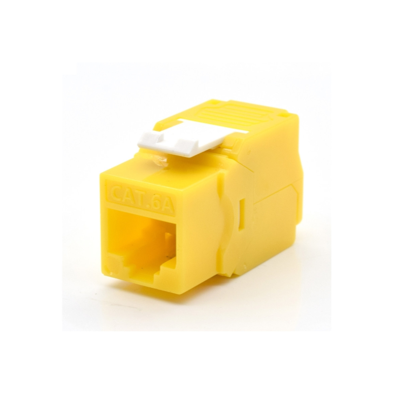 PRESA KEYSTONE WP CAT-6A UTP, TOOLLESS, COLOR AMARILLO