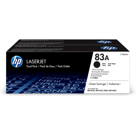 TONER HP 83A PACK AHORRO NEGRO X 2