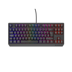 TECLADO GAMING GENESIS THOR230 TKL RGB MECANICO NEGRO SWITCH OUTEMUROJO HOT SWAP