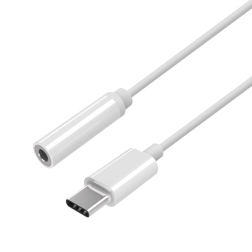 CABLE CONVERSOR AISENS USB-C A AUDIO USB-C-M-JACK 3-5-H BLANCO 15CM