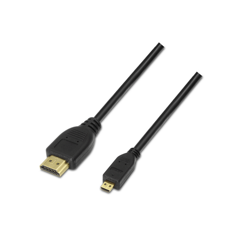 Cable Micro HDMI Aisens A119-0116- HDMI Macho - Micro HDMI Macho- 0-8m- Negro