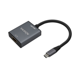 Conversor HDMI 4K 30Hz Aisens A109-0685- HDMI Hembra - USB Tipo-C Macho- 15cm- Gris