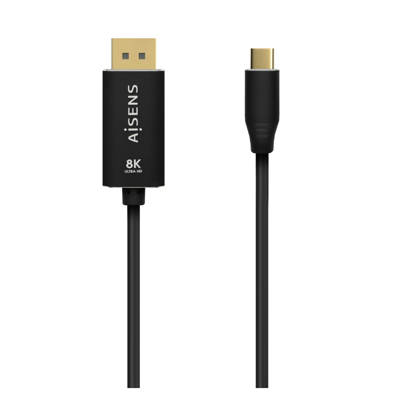 CABLE CONVERSOR AISENS ALUMINIO USB-C A DISPLAYPORT 8K60HZ 0-8M