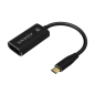 Conversor Aisens A109-0690- USB Tipo-C Macho - DisplayPort Hembra- 15cm- Negro