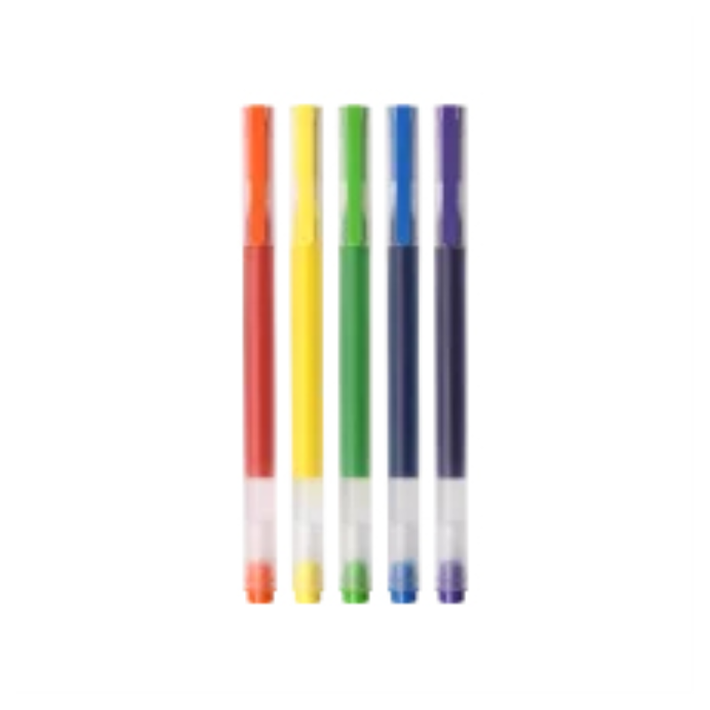 Bolígrafos de Tinta de Gel Xiaomi Mi High-Capacity Gel Pen- 5 unidades- Colores Variados