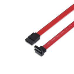 CABLE AISENS SATA III DATOS 6G DATOS ACODADO ROJO 0-5M