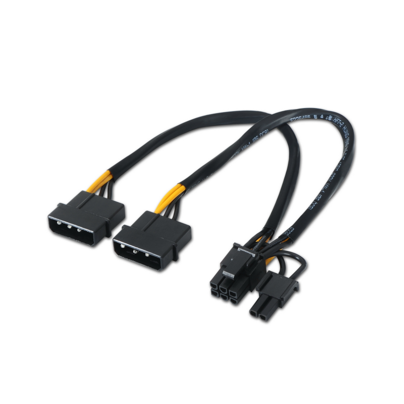 CABLE AISENS TARJETA GRAFICA 2XMOLEX 4PIN M-PCI-E(MOLEX 6+2PIN) M 20CM