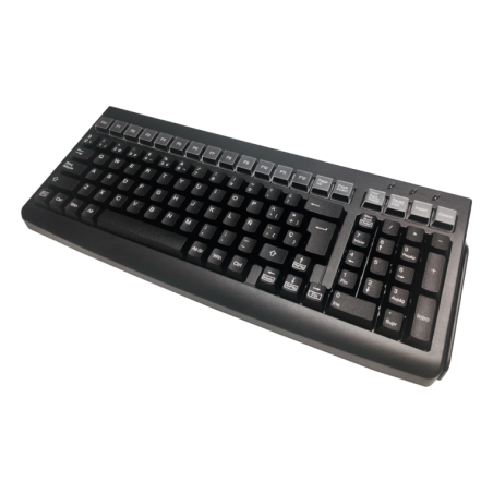 TECLADO POS MUSTEK MKB-800- BANDA MAGNETICA 3PISTAS- USB- NEGRO-