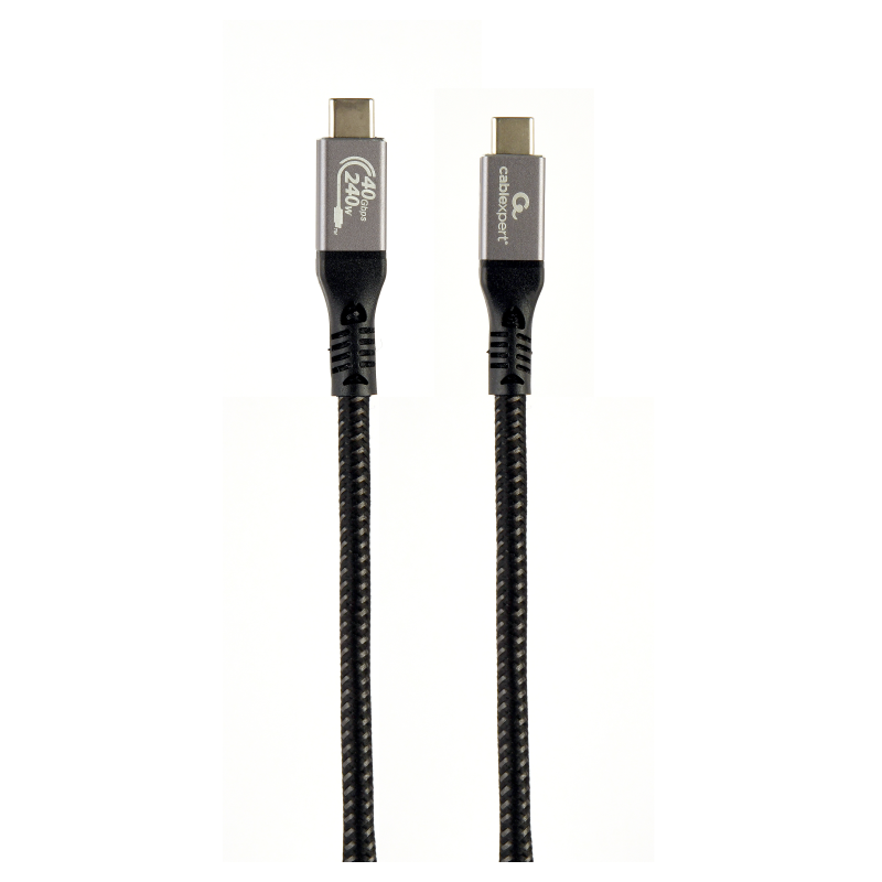 CABLE GEMBIRD USB 4 TIPO C DE PRIMERA CALIDAD, 40 GBPS, 240 W, 1,5 M