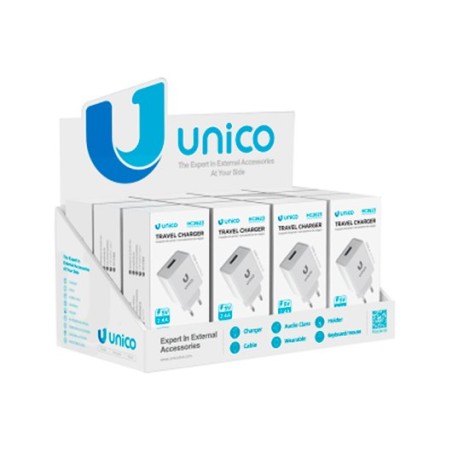 EXPOSITOR UNICO DE 12 CARGADORES SIMPLES USB 2-4A