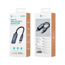 ADAPTADOR UNI JACK HEMBRA 3-5 A TIPO C MACHO