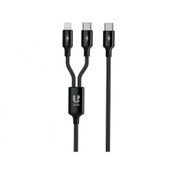 CABLE UNI USB TIPO(C) A USB TIPO(C) Y LIGHTNING