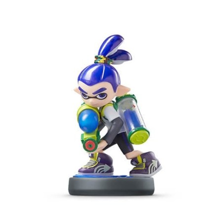 FIGURA NINTENDO AMIIBO SPLATOON INK CHICO AZUL