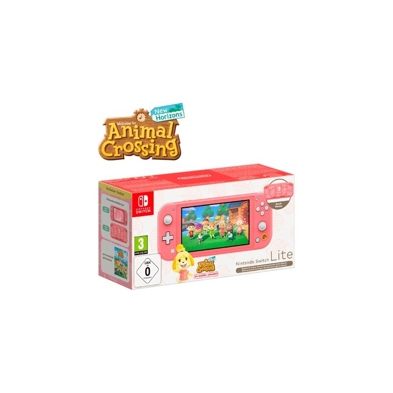 CONSOLA NINTENDO SWITCH LITE CORAL PACK ALOHA