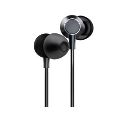 AURICULARES CON CABLE METALLIZED NEGRO