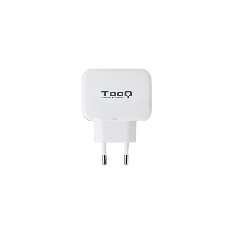 Cargador de Pared TooQ TQWC-1S02WT- 2xUSB- 17W