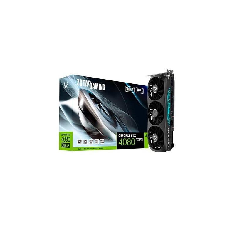 TARJETA GRAFICA ZOTAC GAMING GEFORCE RTX 4080SUPER TRINITY BLACK ED 16GB