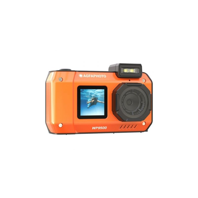 Cámara Digital Deportiva AgfaPhoto Realishot WP9500- 24MP- Naranja