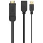 Cable Conversor 4K Aisens A122-0642- HDMI Macho - DisplayPort Hembra - USB Macho- 10cm + 10cm- Negro