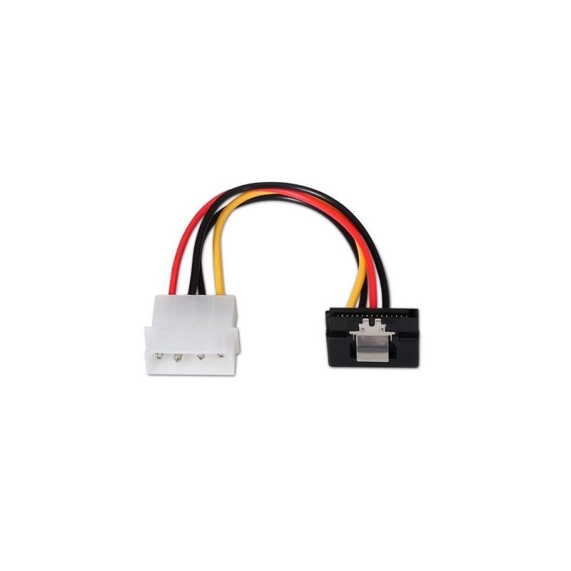 Cable Alimentación SATA Aisens A131-0163- Molex 4 PIN Macho - SATA Hembra- Hasta 54W- 16cm