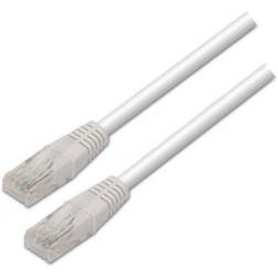 CABLE RED UTP CAT5E RJ45 AISENS 1M BLANCO