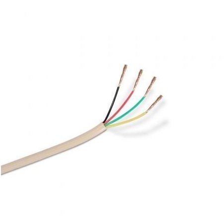 Bobina de Cable de Teléfono Aisens A143-0321 4C- 100m- Beige