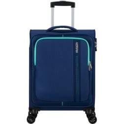 Maleta de Cabina American Tourister Sea Seeker Spinner 55cm- 55x40x20cm- 4 Ruedas- Marino Combate