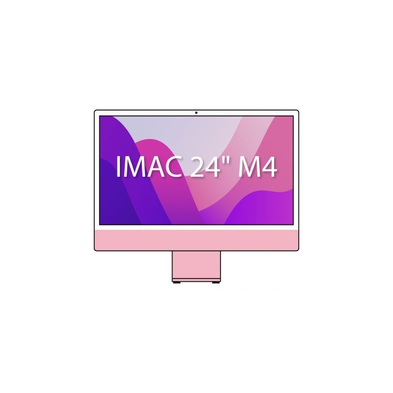 Apple iMac 24" Retina 4,5K - M4 10-Core CPU- 16Gb- 256Gb SSD- 10-Core GPU- Rosa