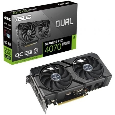 Tarjeta Gráfica Asus Dual GeForce RTX 4070 SUPER EVO OC- 12GB GDDR6X