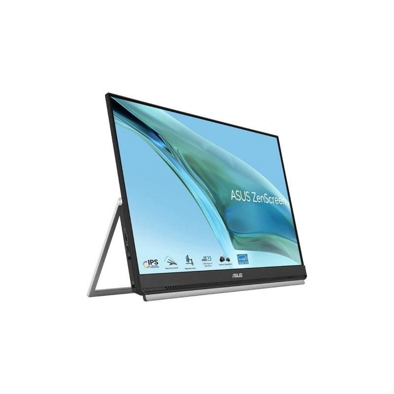 Monitor Portátil Asus ZenScreen MB249C 23-8"- Full HD- Multimedia- Regulable en Altura- Negro