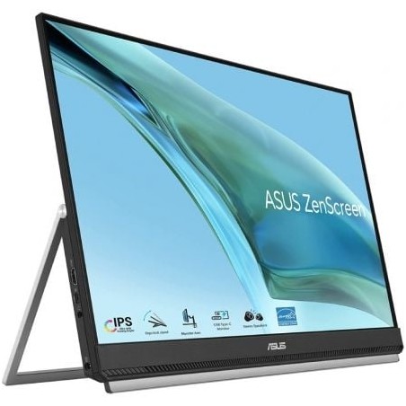 Monitor Portátil Asus ZenScreen MB249C 23-8"- Full HD- Multimedia- Regulable en Altura- Negro