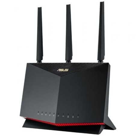 Router Gaming Inalámbrico Asus RT-AX86U Pro- WiFi 6- 5700Mbps- 2-4GHz 5GHz- 3 Antenas- WiFi 802-11ax-ac-n-a- - n-b-g