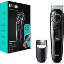 Cortabarbas Braun Beardtrimmer Series 3000 BT3323- con Batería- 1 Accesorio