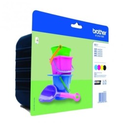 Cartucho de Tinta Original Brother LC-221VALBP Multipack- Cian- Magenta- Amarillo- Negro