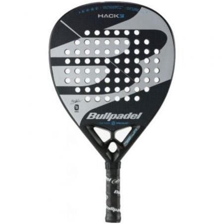 Pala de Pádel Bullpadel Hack 03 Junior 2023- Negra y Gris